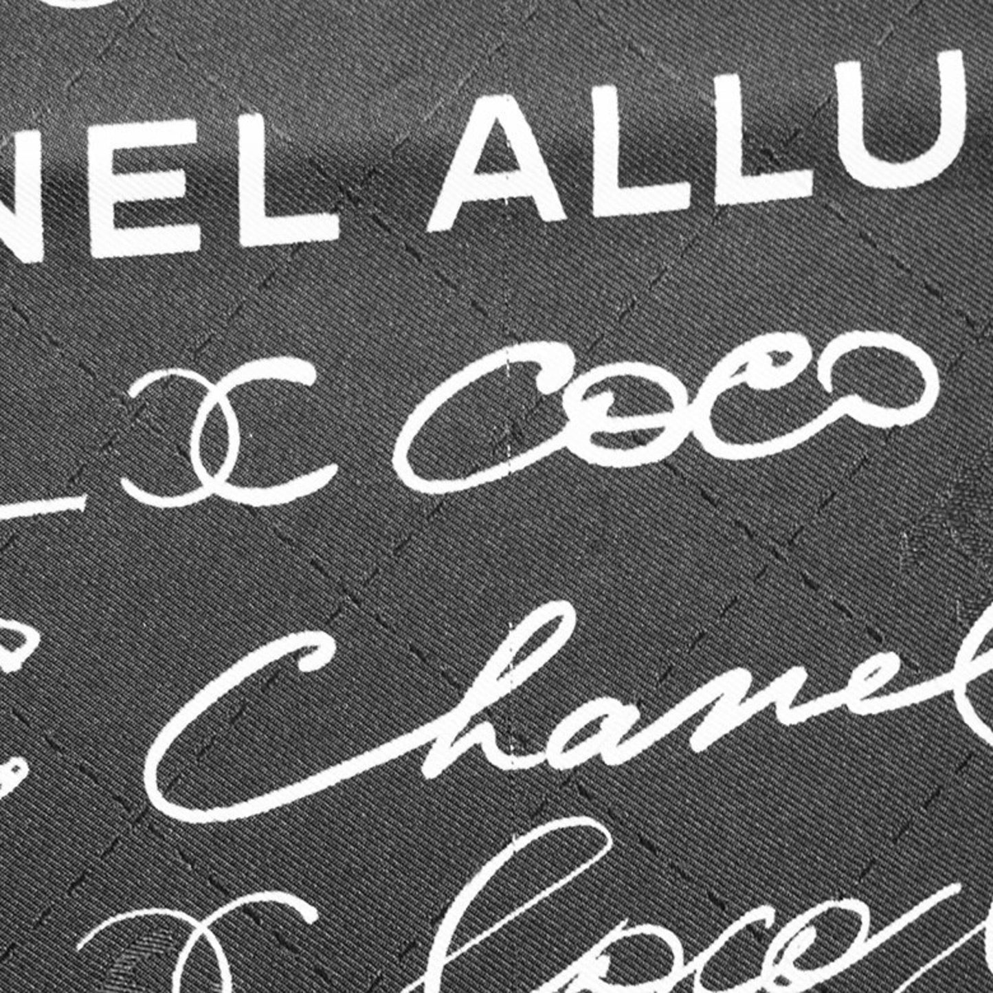 Chanel Silk Black Scarves