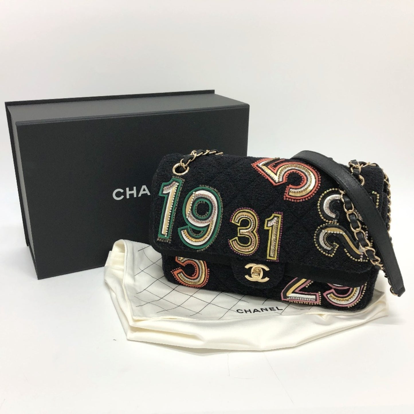 Chanel Canvas Black Shoulder Bags