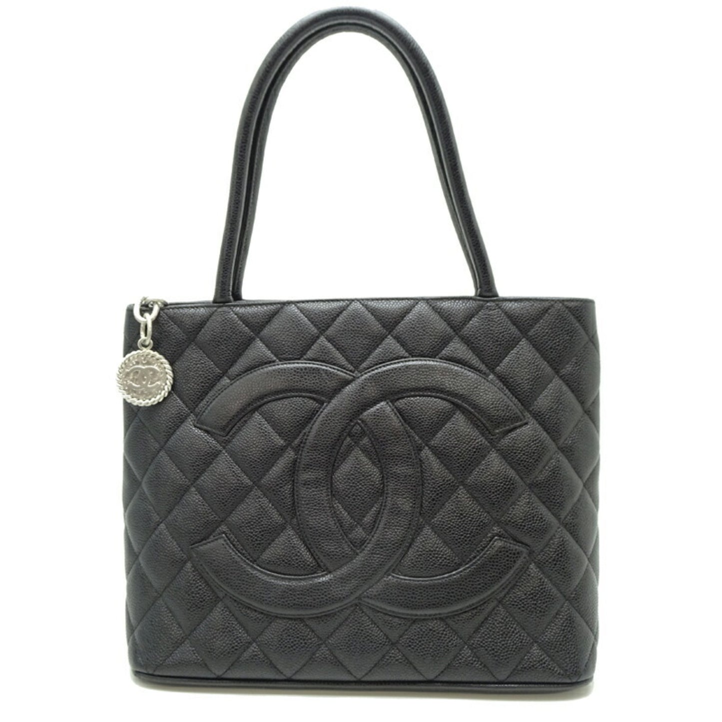 Chanel Calfskin Black Handbags