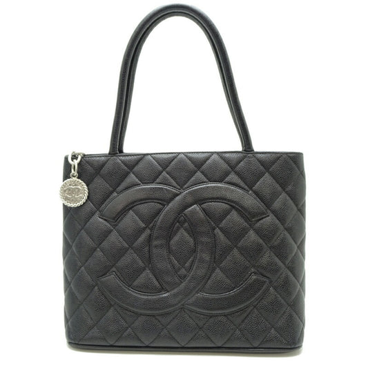 Chanel Calfskin Black Handbags