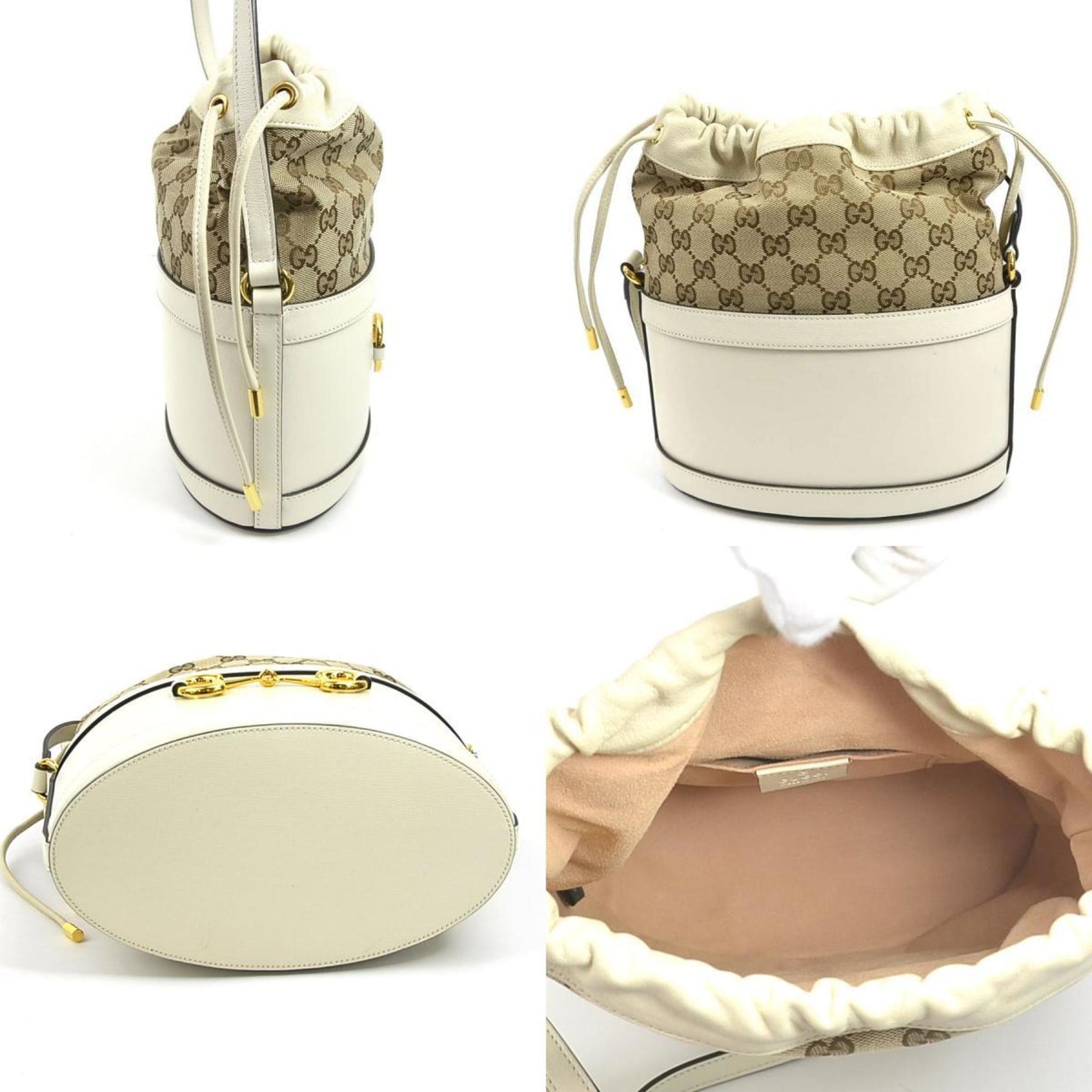 Gucci Canvas White Shoulder Bags