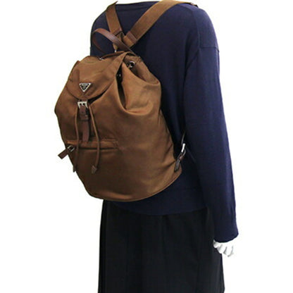 Prada Nylon Brown Backpacks