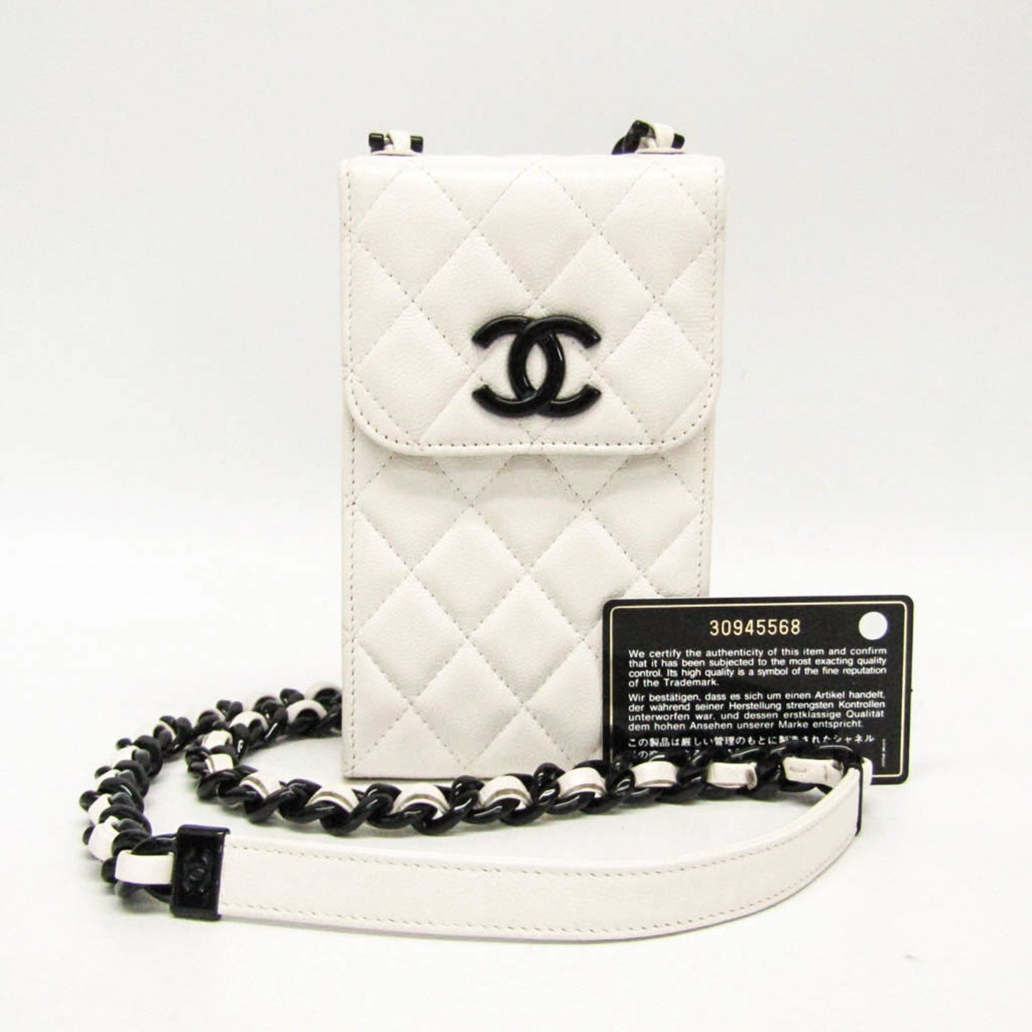Chanel Calfskin Black Shoulder Bags