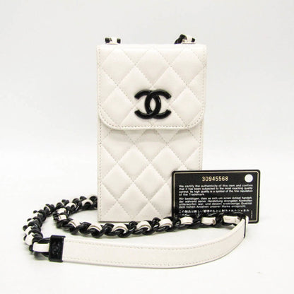 Chanel Calfskin Black Shoulder Bags