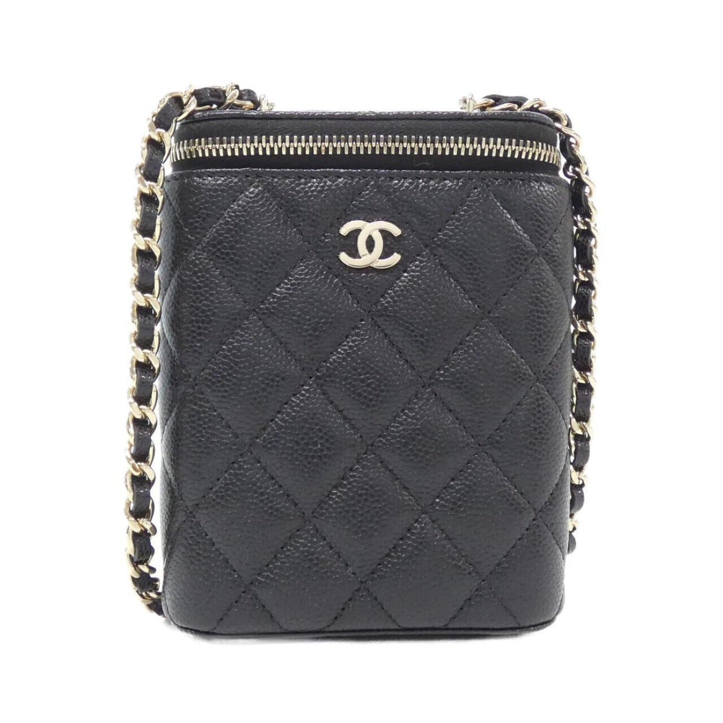 Chanel Calfskin Black Shoulder Bags