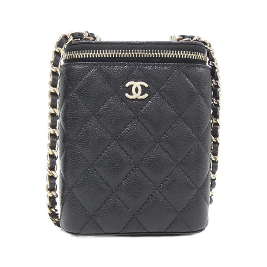 Chanel Calfskin Black Shoulder Bags
