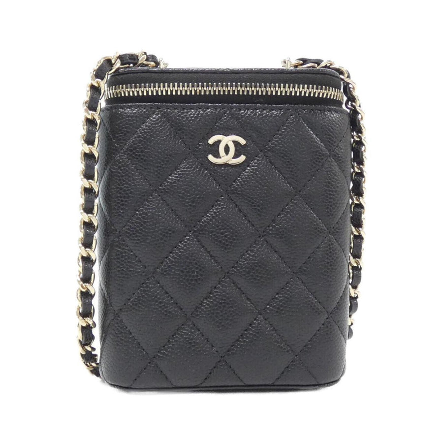 Chanel Calfskin Black Shoulder Bags
