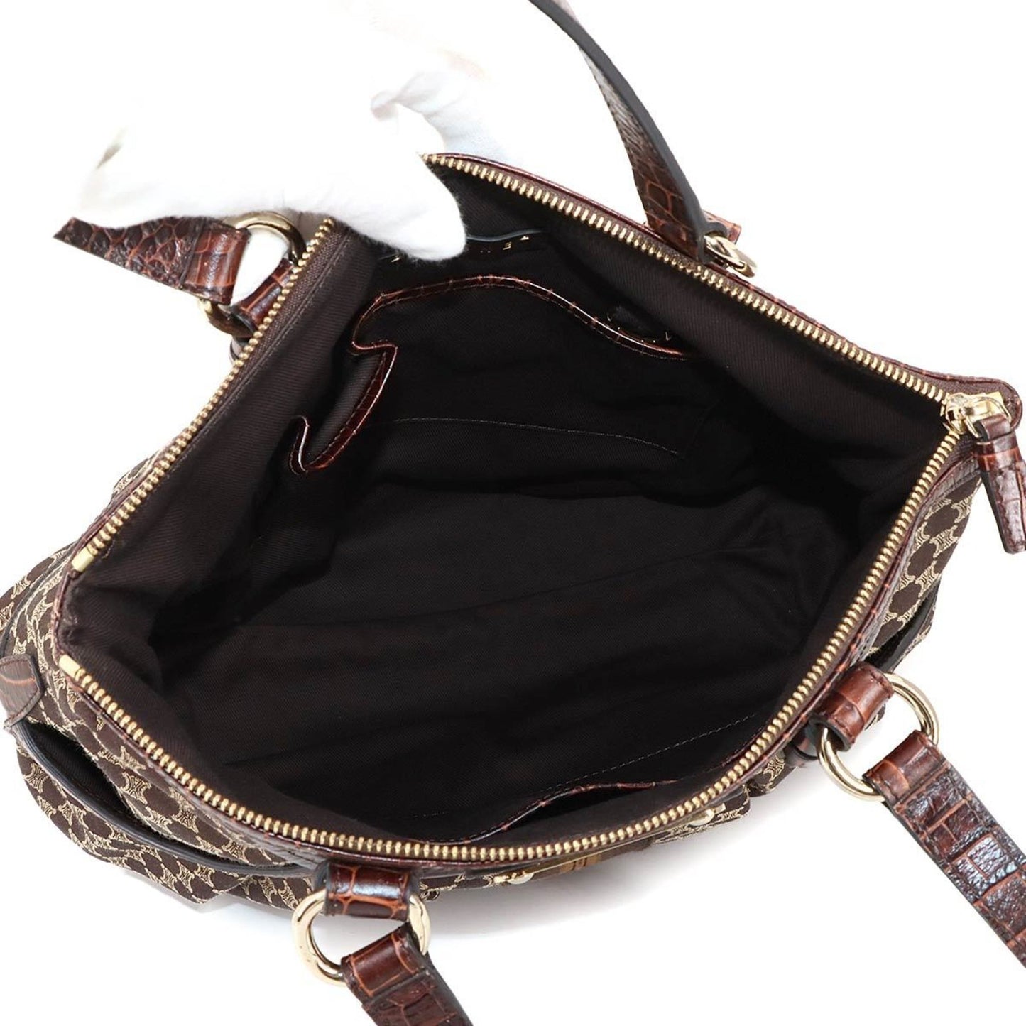 Celine Canvas Brown Handbags