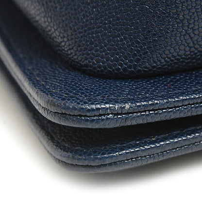 Chanel Calfskin Blue Shoulder Bags