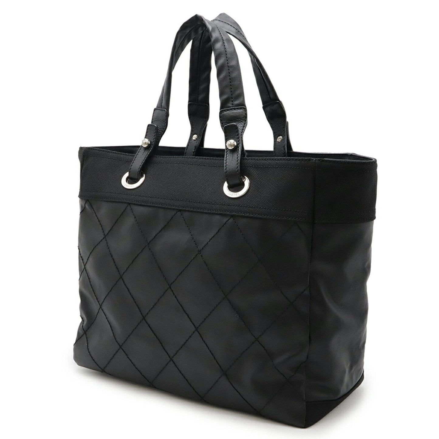 Chanel Coated Canvas Black Handbags