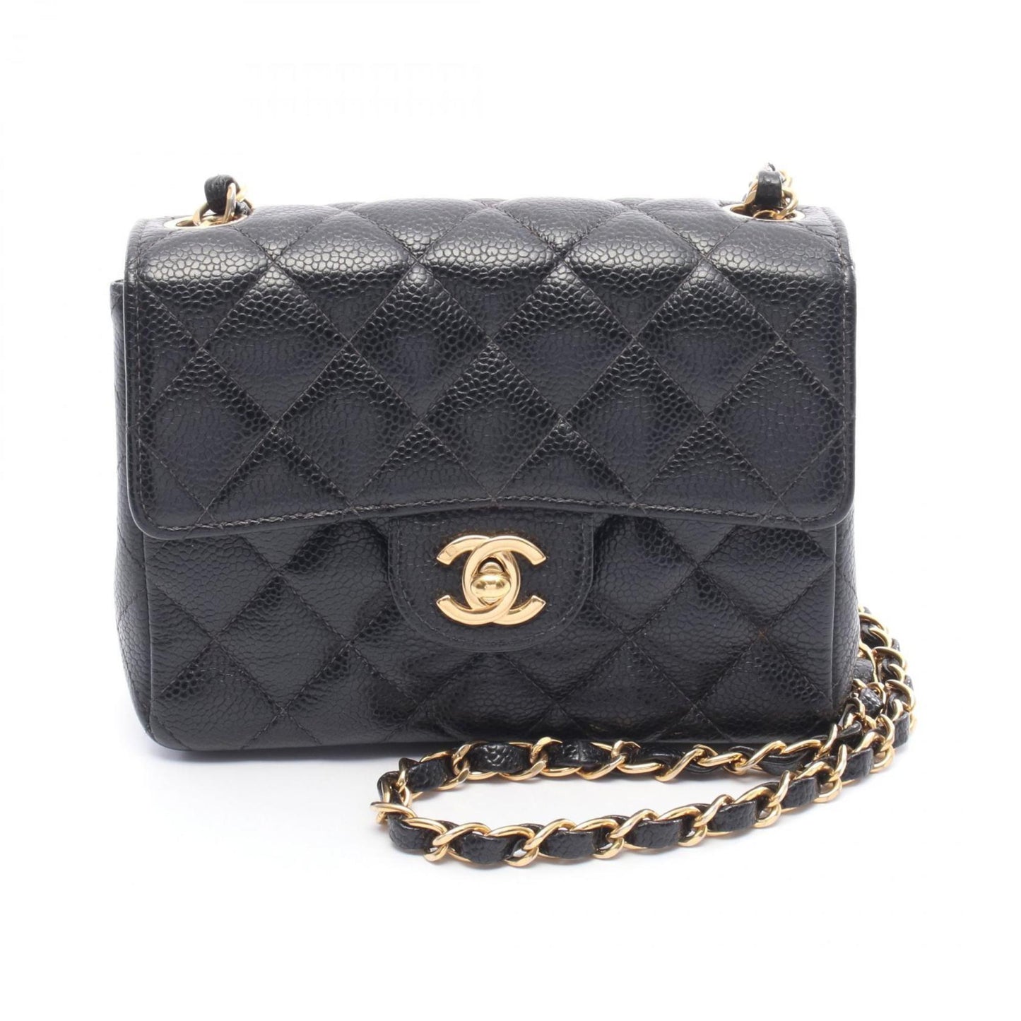 Chanel Calfskin Black Shoulder Bags