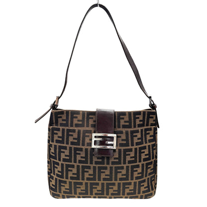 Fendi Canvas Brown Shoulder Bags