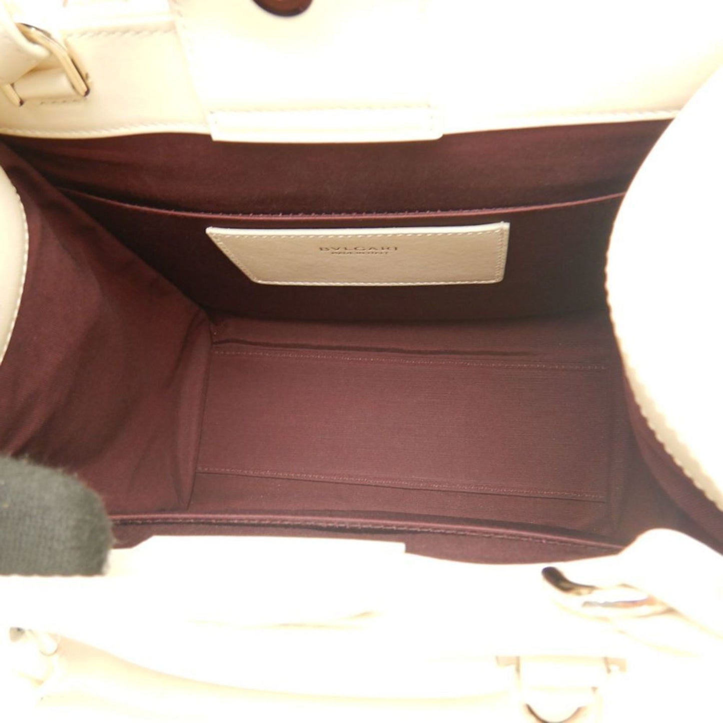 Bvlgari Canvas White Tote Bags
