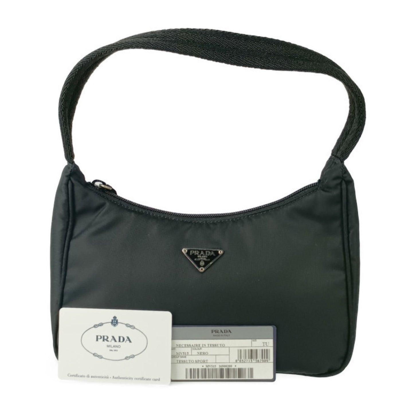 Prada Nylon Black Handbags