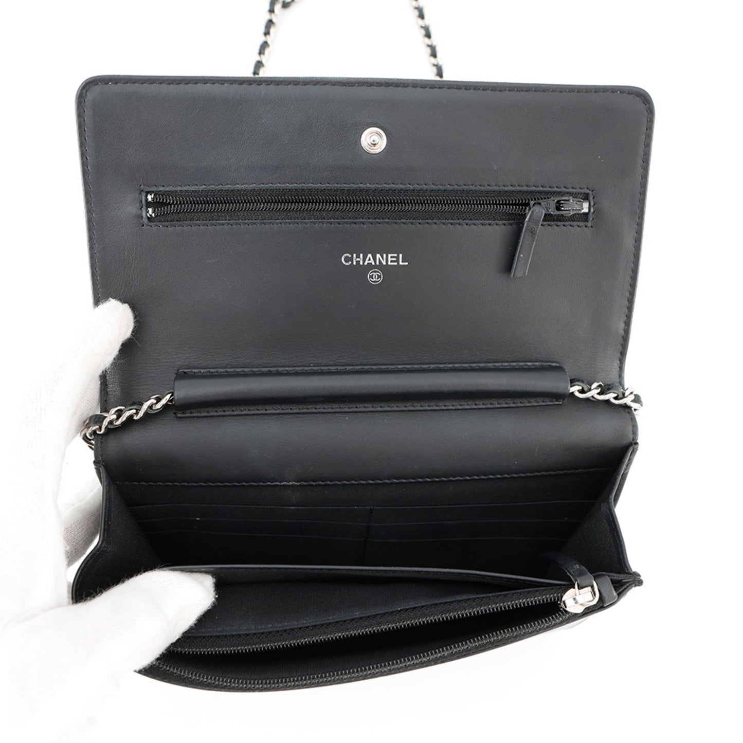 Chanel Calfskin Black Shoulder Bags