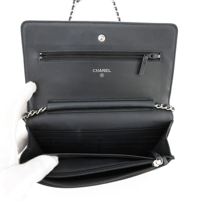 Chanel Calfskin Black Shoulder Bags