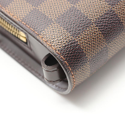Louis Vuitton Coated Canvas Brown Clutch Bags