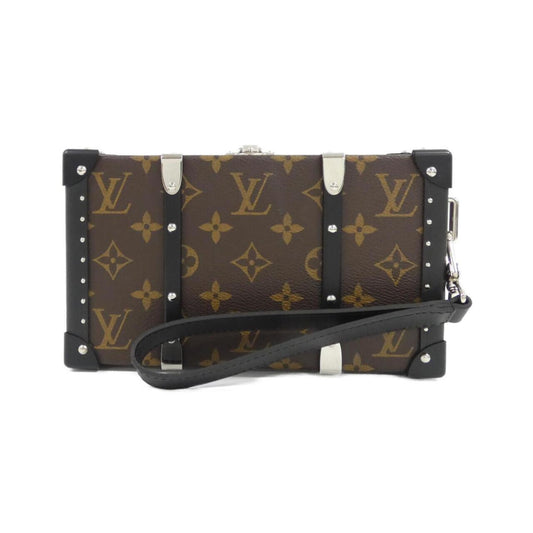 Louis Vuitton Coated Canvas Brown Clutch Bags