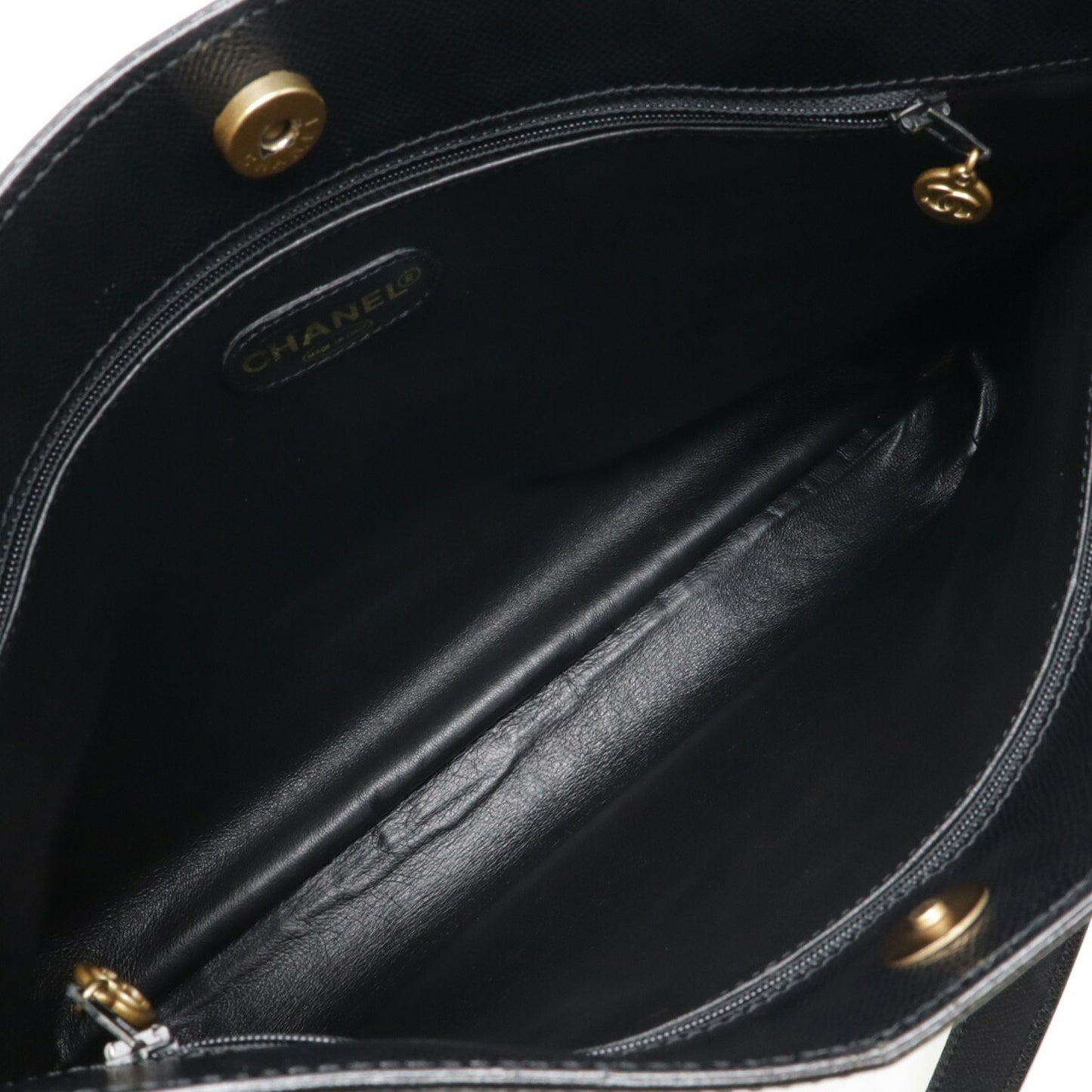 Chanel Calfskin Black Shoulder Bags