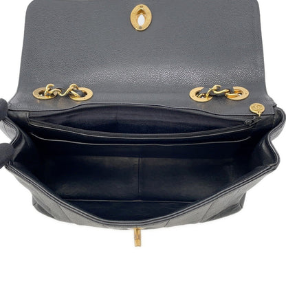 Chanel Calfskin Black Shoulder Bags