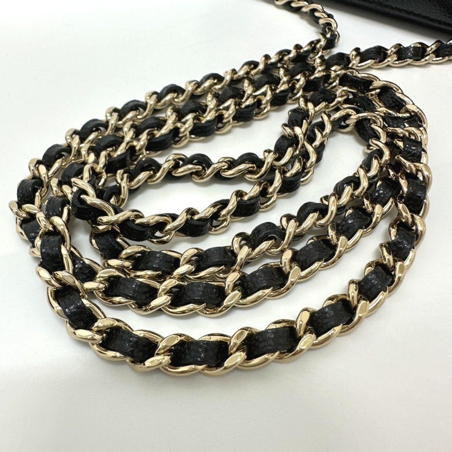 Chanel Calfskin Black Shoulder Bags