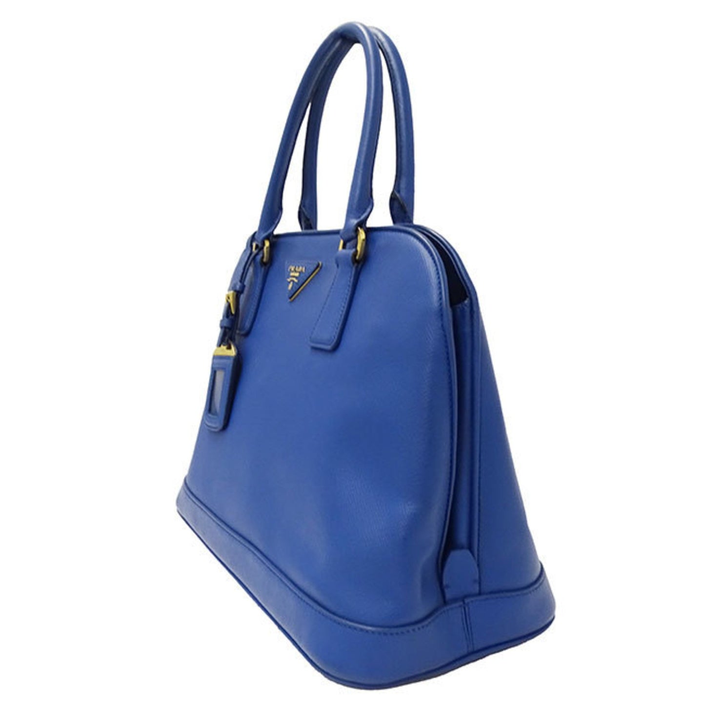 Prada Glossy Material Blue Handbags
