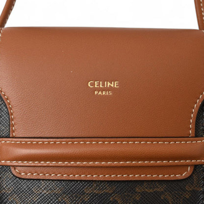 Celine Pvc Brown Shoulder Bags