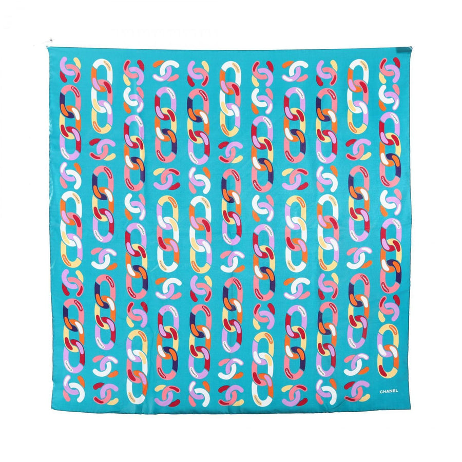 Chanel Silk Green Scarves