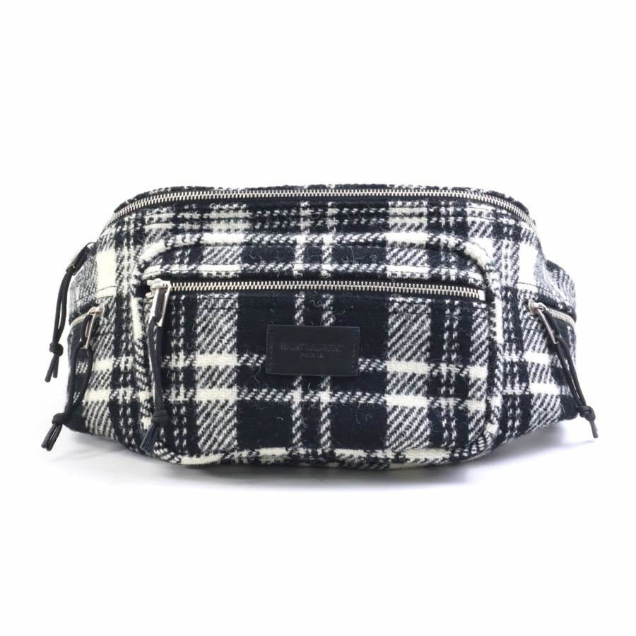 Saint Laurent Wool Black Crossbody Bags