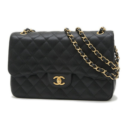 Chanel Calfskin Black Shoulder Bags