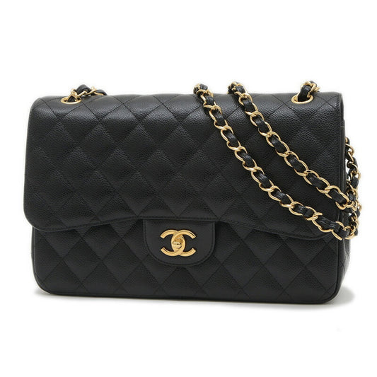 Chanel Calfskin Black Shoulder Bags