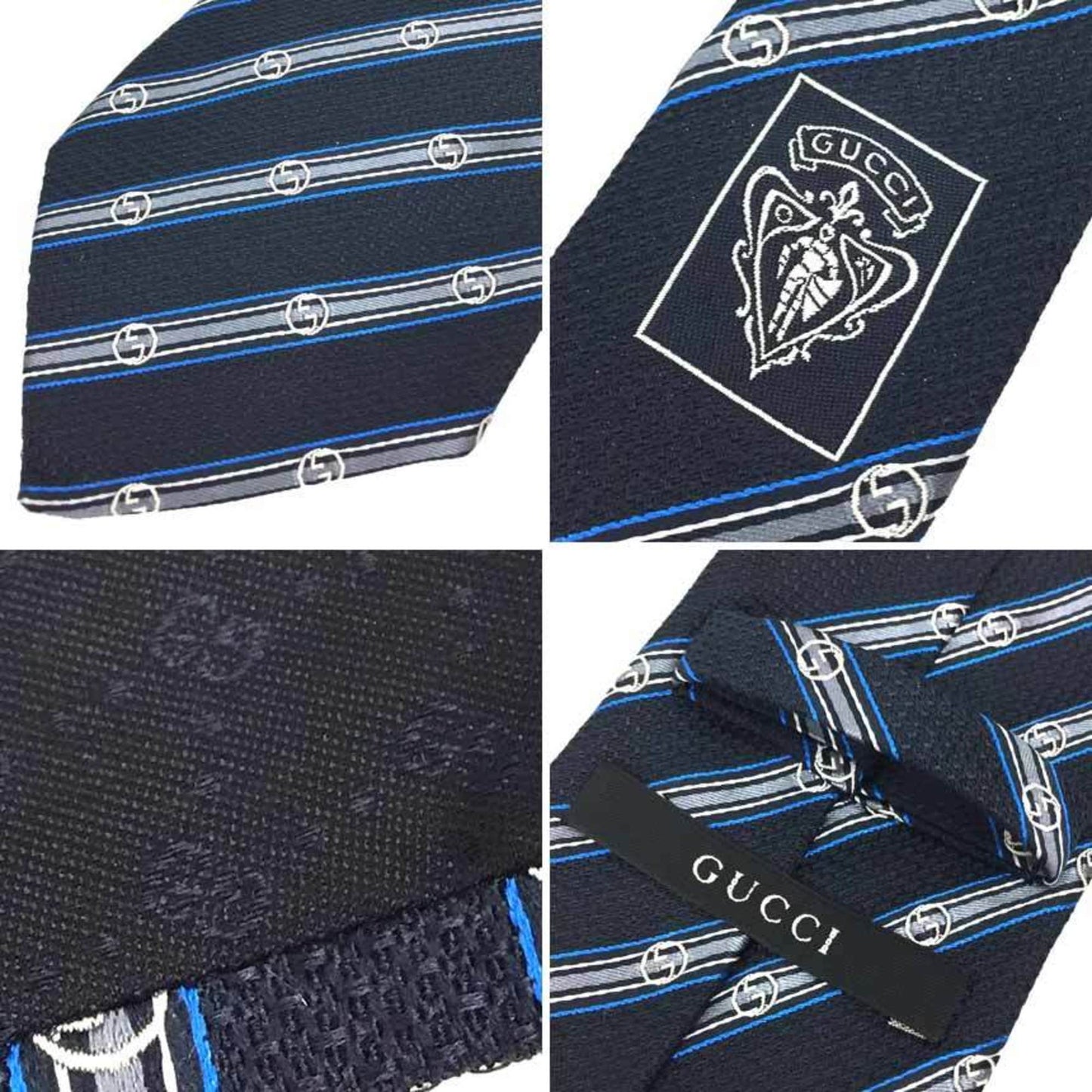 Gucci Silk Gray Ties