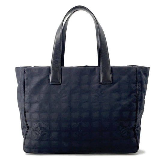 Chanel Woven Fabric Black Tote Bags