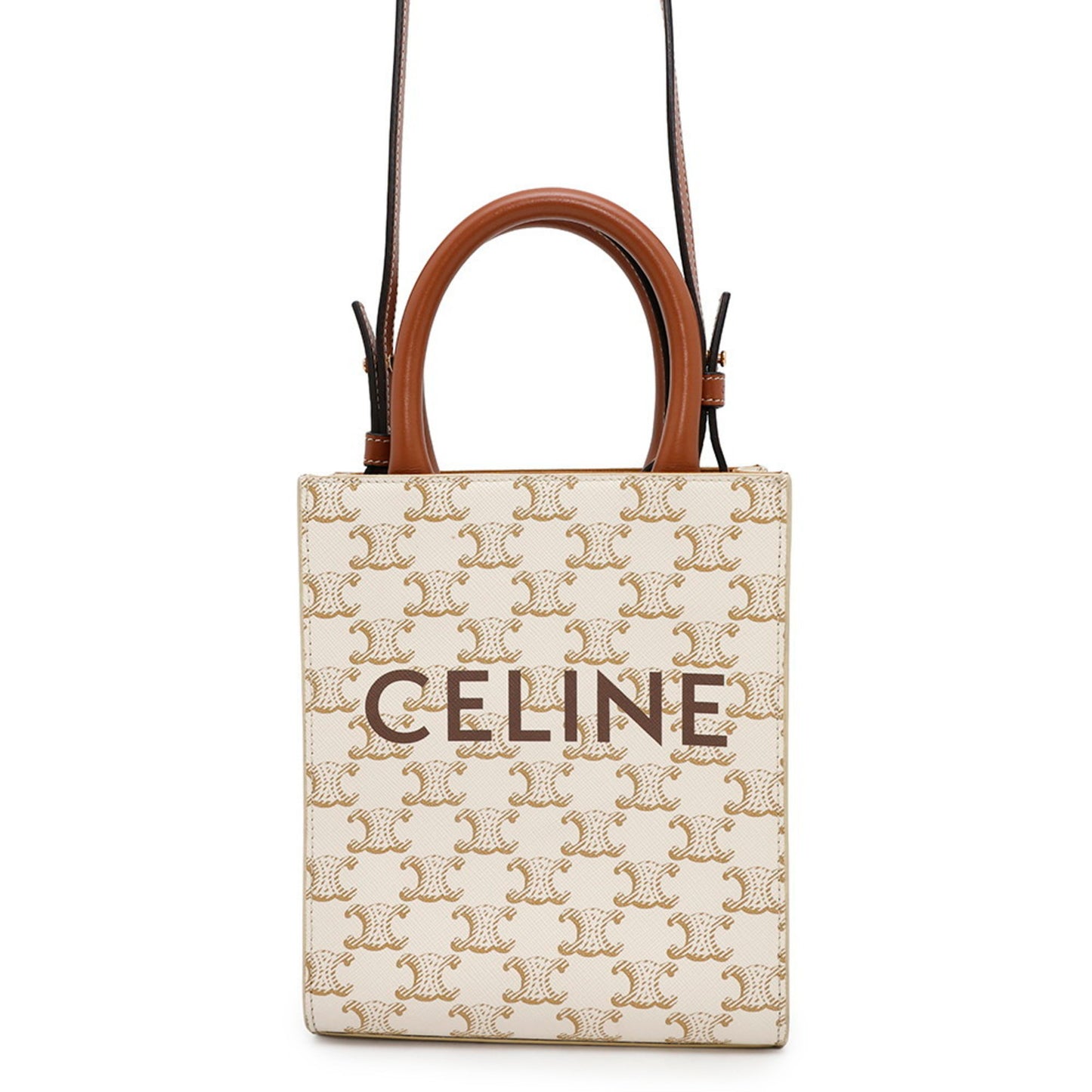 Celine Pvc White Shoulder Bags