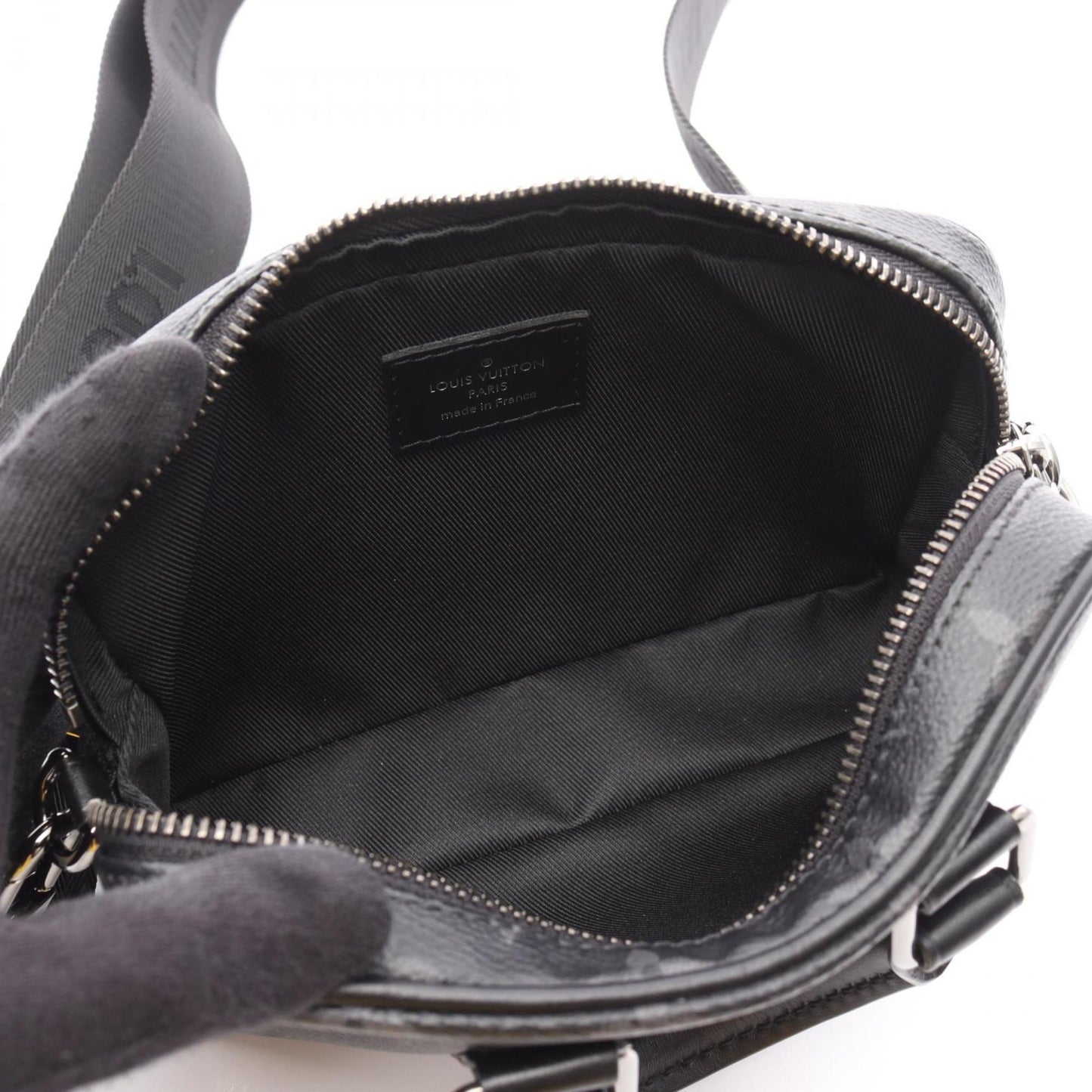 Louis Vuitton Coated Canvas Black Handbags