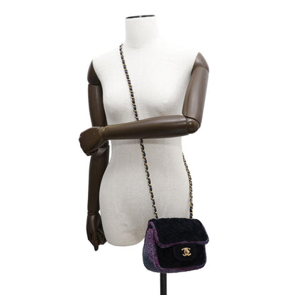 Chanel Wool Purple Shoulder Bags