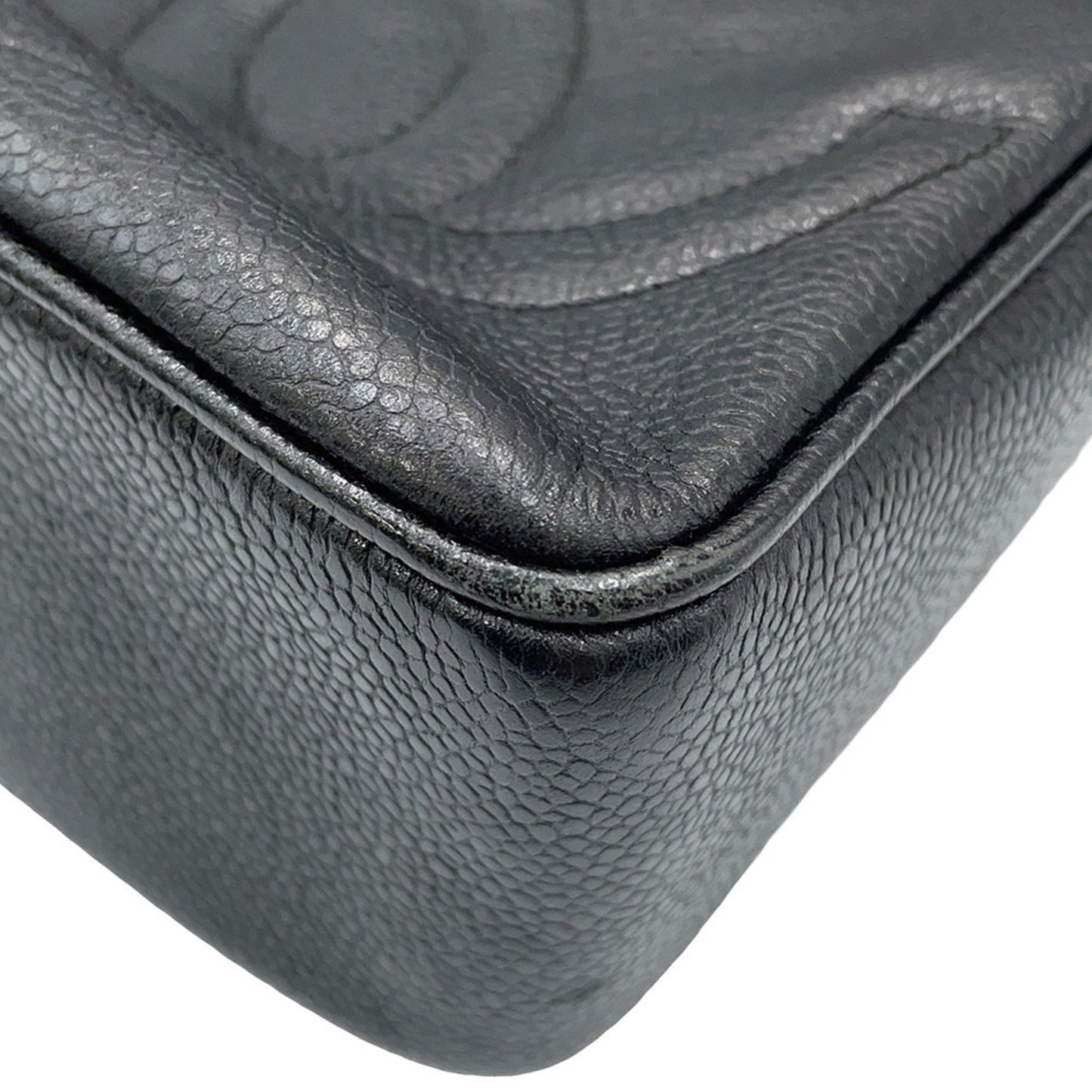 Chanel Calfskin Black Shoulder Bags