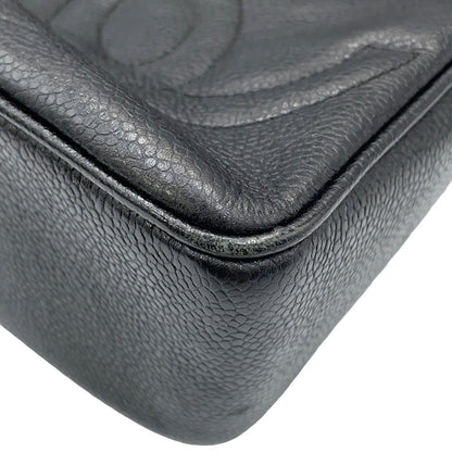 Chanel Calfskin Black Shoulder Bags