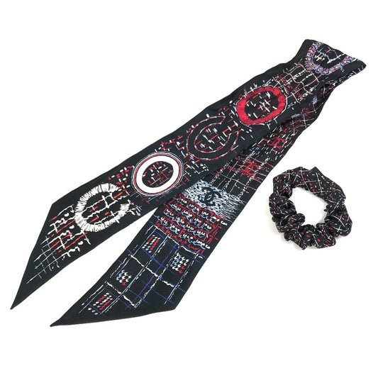 Chanel Silk Black Scarves