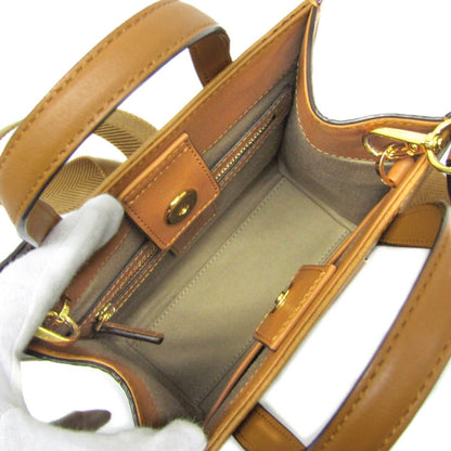Mcm Coated Canvas Brown Handbags