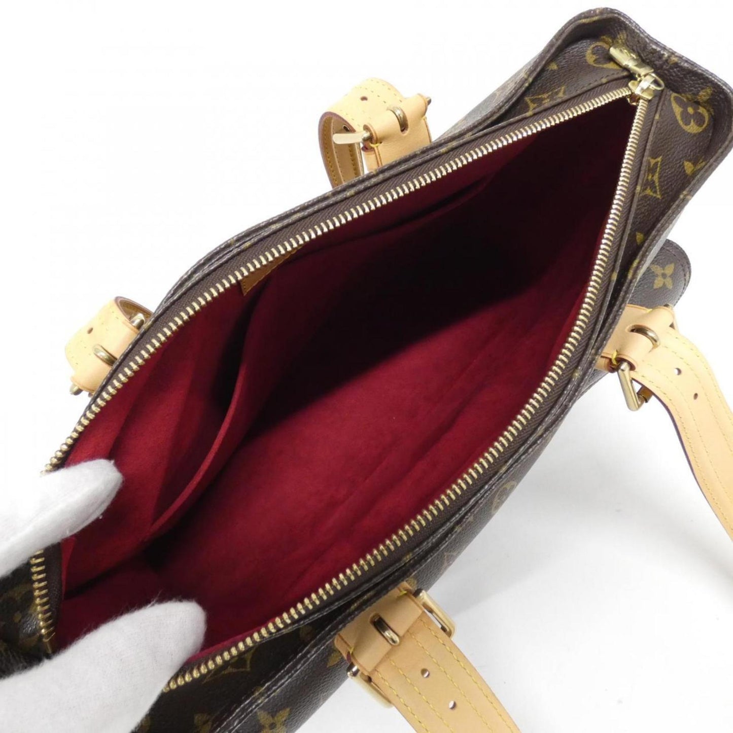 Louis Vuitton Coated Canvas Brown Handbags