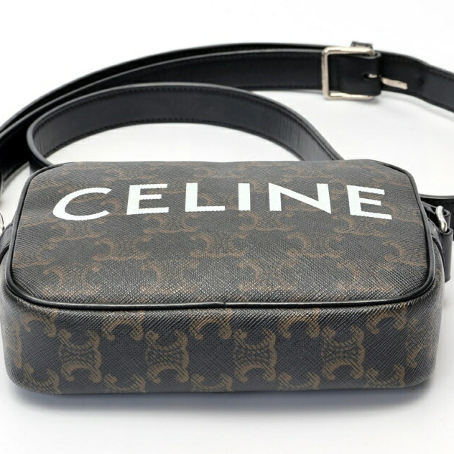 Celine Canvas Brown Shoulder Bags