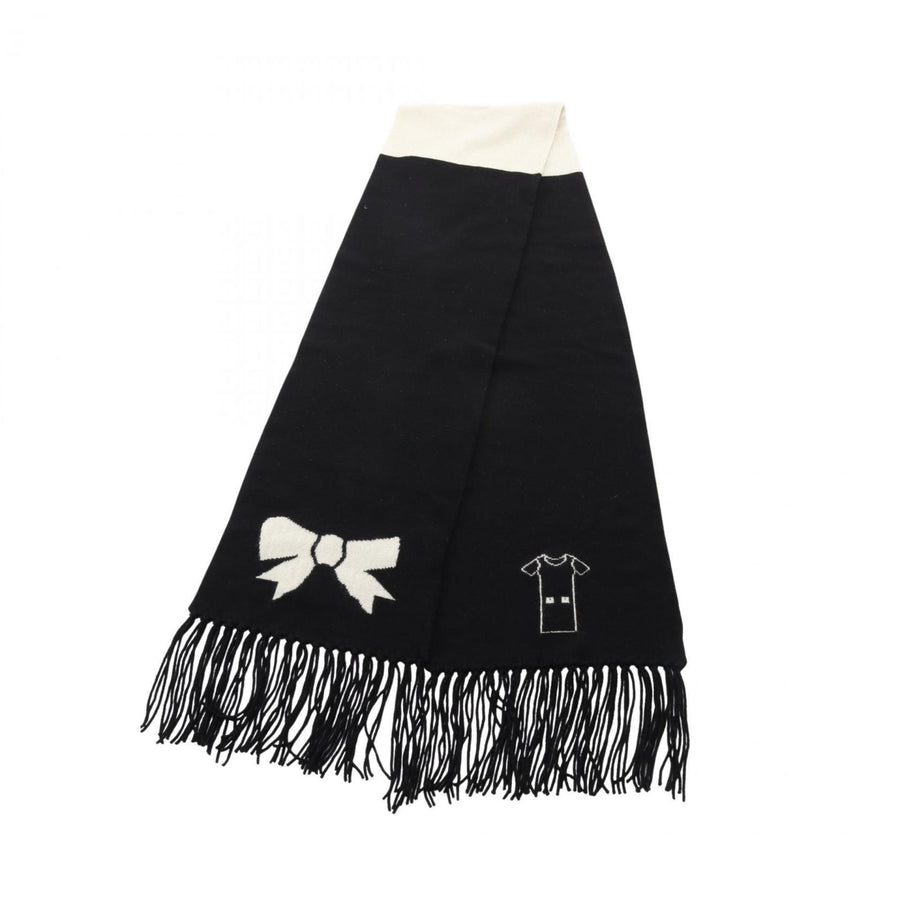 Chanel Cashmere Black Scarves