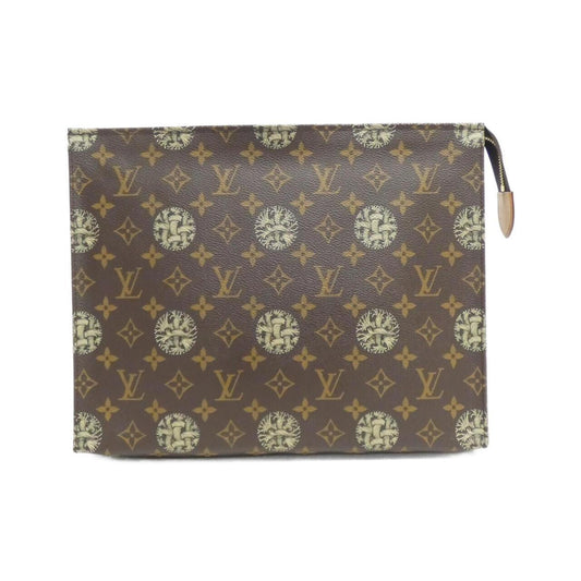Louis Vuitton Monogram Canvas Brown Clutch Bags