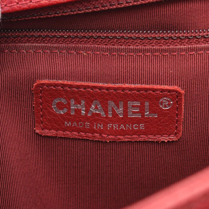Chanel Calfskin Red Shoulder Bags
