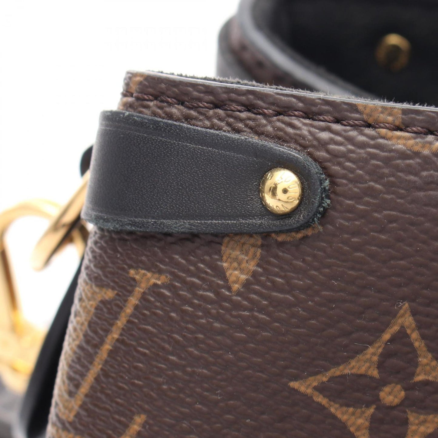 Louis Vuitton Coated Canvas Black Handbags