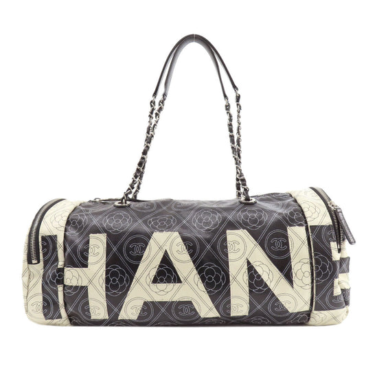 Chanel Coated Canvas Black Travel Bags