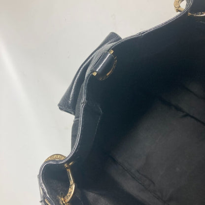 Bvlgari Canvas Black Shoulder Bags