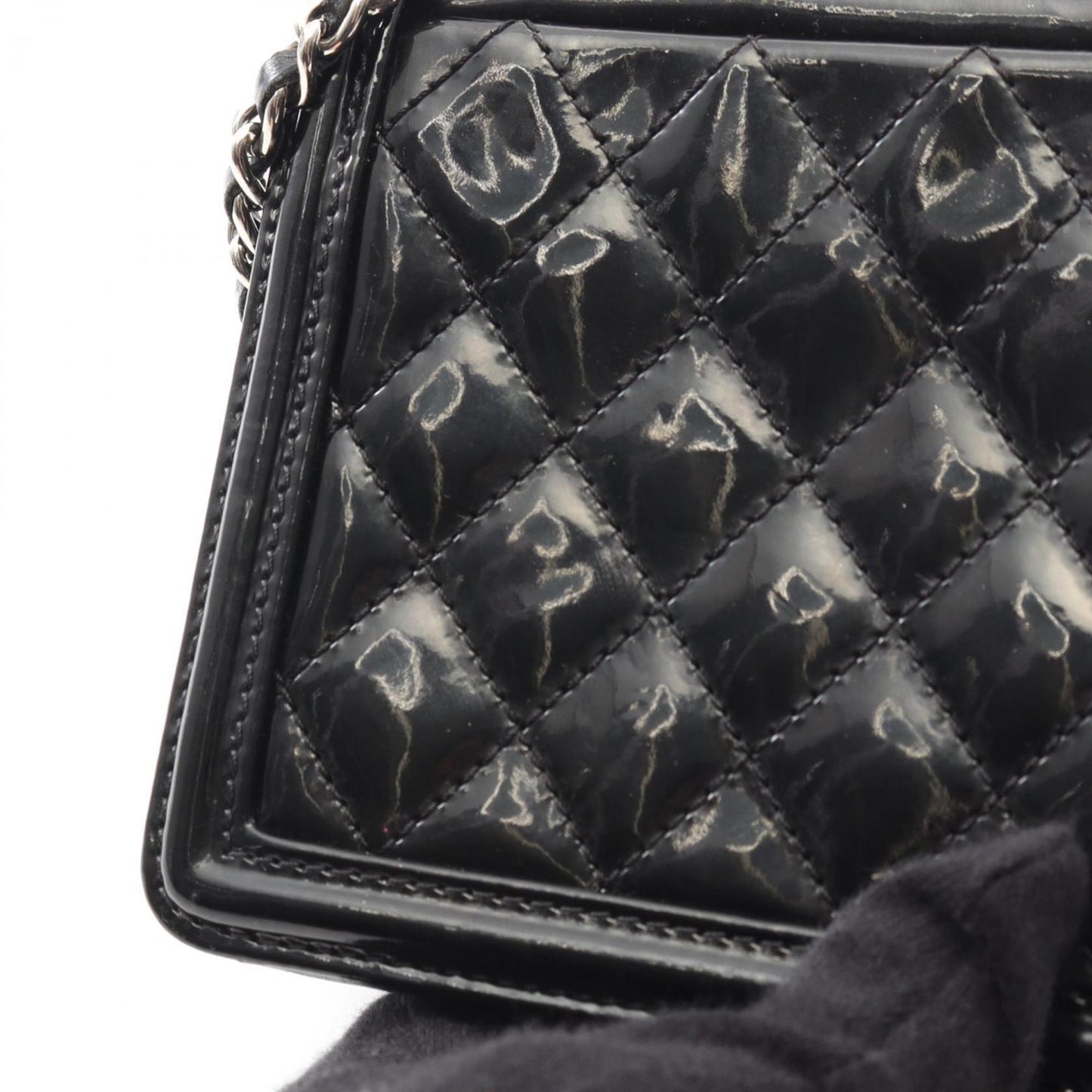 Chanel Patent Black Shoulder Bags