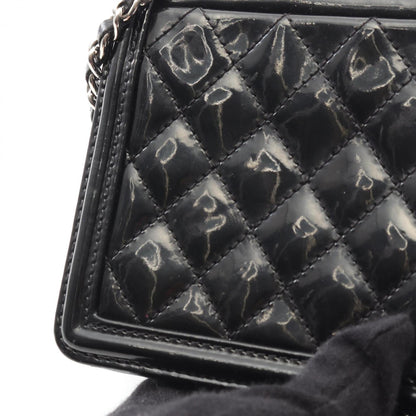 Chanel Patent Black Shoulder Bags